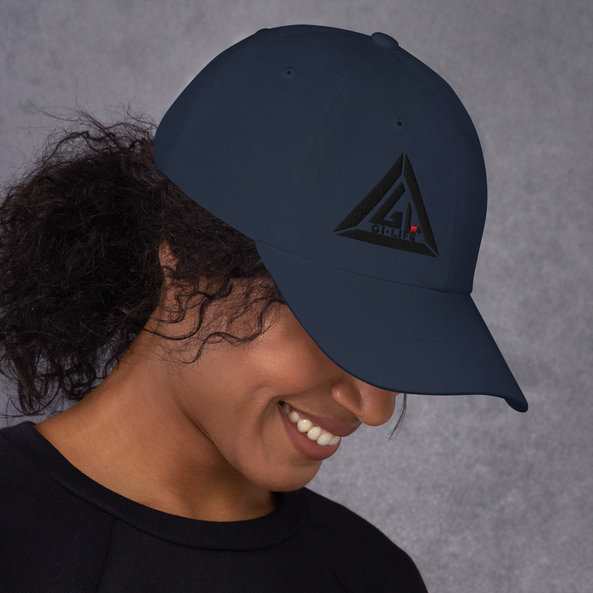 Navy Jiu Jitsu Vibes dad hat, right side view